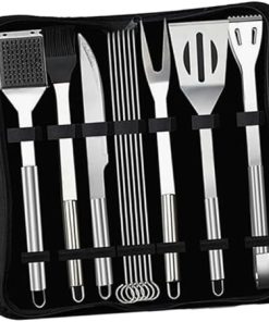 BBQ Tools Barbecue Accessories Storage Bag 12pcs Stainless Steel BBQ Tools Set for Easy Cooking
