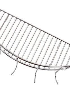 Stainless Steel Semicircular Grill Mesh Home Roast Bacon Grill Tool Iron Barbecue Accessories/D/33.3 * 10.8 * 7.3Cm