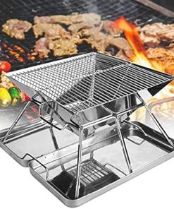 BBQ Grill Outdoor Folding BBQ Grill Portable Barbecue Grill Accessories for 3-4 People Outdoor Camping Picnic Picnic BBQ Tool 2