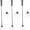 uxcell BBQ Grill Tool Set- 6 in 1 Stainless Steel Barbecue Grilling Accessories with Carrying Case, Includes Spatula, Tongs 4