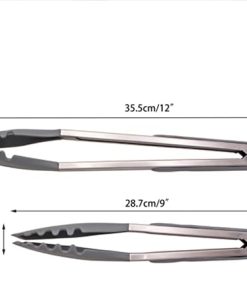 Kitchen Cooking Tongs Silicone Barbecue Clips Suitable For Outdoor Barbecue Clips Buffet Clips Steak Clips Pasta Clips Tongs Kitchen Tool(28cm) 2