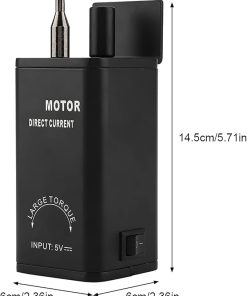 Barbecue Motor, DC 5V BBQ Roast Rotisserie Grill Motor Roaster Barbecue Tool Accessories with USB Cable Grill Rotisserie Spit Kit Accessories 2