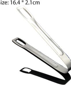 Mini Tongs Stainless Steel Barbecue BBQ Clip Bread Food Ice Clamp Ice Tongs Tool Bar Kitchen Accessories 2