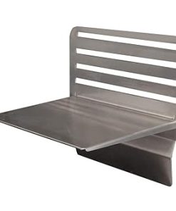 BK Resources GCP-2S GrillCook Pro Medium Upright Shelf Stand with 12" Shelf, Stainless Steel