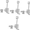 POPETPOP 4 Sets Grill Rack Spit Balance Electric Grill Accessory Rotisserie Rod Stops
