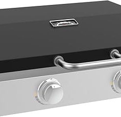 5011 Upgraded Griddle Hinged Lid for 22" Blackstone TableTop Griddle w/Rear Grease System, TableTop Griddle Hood w/Temperature Replacement Parts for Blackstone Griddle Cover 22" Griddle Hood