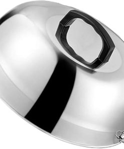 Stainless Steel Basting Cover Cheese Melting Dome Heavy Duty Round Basting Steam Cover Stainl Steel Griddle Grill Accessories for Flat Top BBQ Kitchen for Use in Flat Top Grill