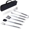 BBQ Grill Accessories, Stainless Steel BBQ Tools Set for Men & Women Grilling Utensils Accessories with Gift Kit for Barbecue Indoor Outdoor
