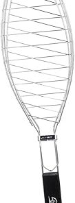 Sosoport Bbq Grill Accessories Stainless Steel Mesh Grilled Fish Net Lockable Grate Perfect for Outdoor Cooking