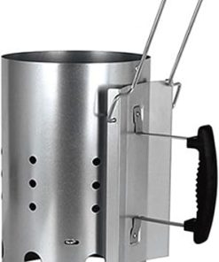 Charcoal Chimney Starter, BBQ Grill Barbecue Fire Starter Grilling for BBQ, Charcoal Grill Briquette Coal Fire Starter Chimney for Outdoor Cooking