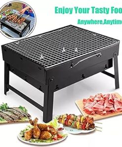 OUSIKA DOUBA Foldable BBQ Grills Patio Barbecue Charcoal Grill Stove Stainless Steel Outdoor Camping Picnic Barbecue BBQ Accessories Tools Barbecue 2