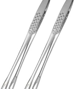 Catering tongs 2 Stainless Steel Food Tongs Kitchen Utensils Self-cooking Tools Heat-proof Bread Tongs Pastry Tongs Barbecue Kitchen Tongs