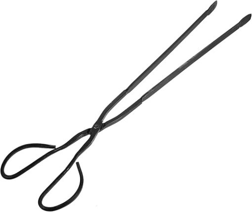 Lengthened Charcoal Clip Durable Bbq Tongs for Outdoor Cooking Easy to Use Iron Charcoal Clamp Versatile Fireplace Accessory for Safe Handling of Charcoal and Firewood