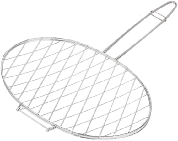 BBQ Net Grill Basket BBQ Grilling Accessories Portable Barbecue Tool for Park for Vegetables Fish 2 BBQ Net Grill Basket BBQ Grilling Accessories Portable Barbecue Tool for Park for Vegetables Fish - Image 2