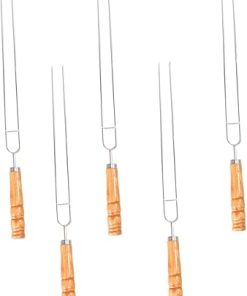 HANABASS 3sets Roasting Forks Barbecue Accessories Set u Shape Forks for Grilling 5pcs*3