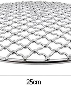 Stainless Steel Round Cooling Rack – BBQ Grill Mesh for Outdoor Barbecue Cooking(D25cm) 2
