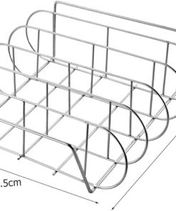 Grilling Roasting Rack Standing Rib Rack Grill Rack Barbecue Rib Rack Stainless Steel Outdoor Grill Tool 2