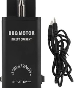 Atyhao Barbecue Motor, DC 5V BBQ Roast Rotisserie Grill Motor Roaster Barbecue Tool Accessories with USB Cable
