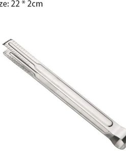 Mini Tongs Stainless Steel Food Tongs Non-Slip Barbecue Tongs Bread Tongs for Kitchen Cooking Tools Accessories BBQ Tools Tongs 2