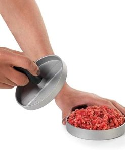 2 Pack Large Burger Press, Non-Stick Aluminum Hamburger Patty Maker, Perfect Burger Mold Ideal for Stuffed Burgers and BBQ, Essential Kitchen & Grilling Accessories 2