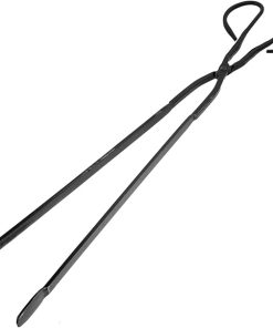 GANAZONO Practical Bbq Clip Extended Firewood Tongs Charcoal Clamp Long Handle Grill Tong for Outdoor Cooking Random Style