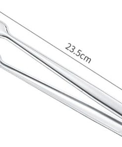 Grill Tongs BBQ Tongs Stainless Steel Multi-Function Grill Clip Frying Pan Camping Accessories Grill Tongs for BBQ(23cm) 2
