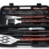 JSEIAJB 13 Piece Rubber Box Grill Set Outdoor Multifunctional Barbecue Tool Set