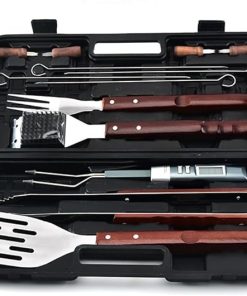 JSEIAJB 13 Piece Rubber Box Grill Set Outdoor Multifunctional Barbecue Tool Set