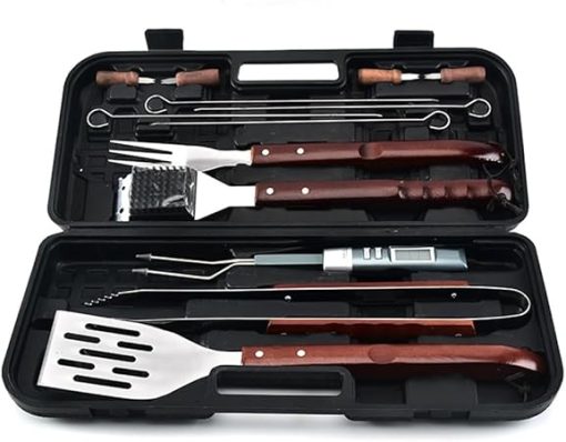 13 Piece Rubber Box Grill Set Outdoor Multifunctional Barbecue Tool Set