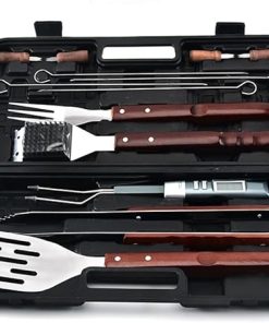13 Piece Rubber Box Grill Set Outdoor Multifunctional Barbecue Tool Set