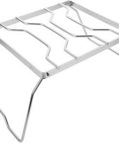 Multi-functional Bbq Rack Portable Stove Holder for Outdoor Cooking Camping Grill Stand Folding Campfire Grill