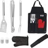MaGiLL BBQ Basket,Outdoor BBQ Accessories with Handle Grills Grilled Burger Sq.?Tool Accessories 4