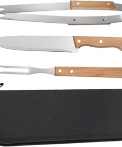 Mipcase 2 Sets Grill Set Utensils BBQ Tool Fork Tong Stainless Steel BBQ Tools Multi-Functional Grill Accessories 2