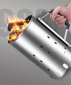 Portable Chimney Charcoal Starter for BBQ, Coal, Charcoal & Briquettes,Outdoor Cooking Tools Accessories 2