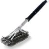 Steel BBQ Brush and Scraper BBQ Cleaner Brush Perfect Tools Grill Cleaning Brush Ideal Barbecue Accessories,D 4
