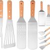 Barbecue Tool Set Crushed Hamburger Set Hamburger Press Machine Pot Cover Barbecue Spatula Flavor Bottle 4