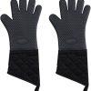 Layer Oven Mitts Thicken Kitchen Gloves Non-Slip Oven Pot BBQ Gloves Baking Cooking Tool 3