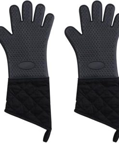 Microwave Gloves Gloves Baking hot Pot Tray Dish Bowl Holder Oven Mitts Kitchen Baking Cooking Tool(D)