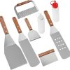 Functional Stainless Steel BBQ Grills Pan Set with Perforated Plate and Handle for Outdoor Grilling Vegetables Fish 3
