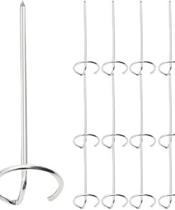 12 Pcs Stainless Steel Skewers For Air Fryer Bbq Grilling Meat Kebab Vertical Barbecue Tools Kitchen Accessories 2