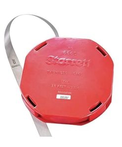 Feeler Stock Series 666 Thickness Gage with Dispenser Case, Stainless Steel, 25′ Blade Length, 1/2″ Blade Width, 0.0025″ Blade Thickness 2
