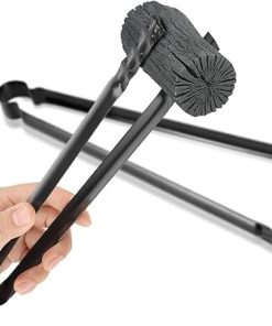 Grill Tongs BBQ Tongs Grill Clip Charcoal Handle, Stainless Steel Clip Suitable for Charcoal Serving Tools Grill Work Grill Tongs for BBQ 2