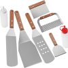 BBQ Spatula Set for Grill Grilling Tool Kit Non-Slip Handles Perfect for Outdoor Cooking