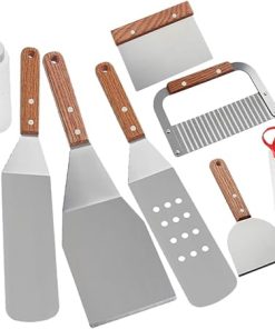 BBQ Spatula Set for Grill Grilling Tool Kit Non-Slip Handles Perfect for Outdoor Cooking