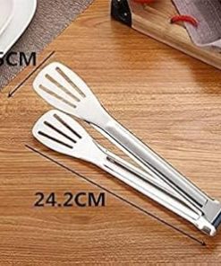 Cooking Bread Stainless Steel Buffet-Type Barbecue Meat Clip BBQ Accessories Grill Tool BBQ Tong Kitchen Tools Pliers (Color : 9inch) 2
