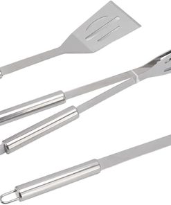 16pcs Grill Accessories Stainless Steel BBQ Set Outdoor Portable Grilling Tools Set for Family Gatherings Outdoor Activities with Fork, Skewers, Oil Brush, Shovel, Grill Tongs 2