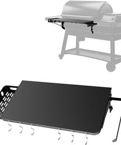 Folding Shelf for Traeger Ironwood, Ironwood XL, Timberline, Timberline XL, Grill Accessories with P.A.L. Pop-and-Lock Folding Shelf for Traeger Timberline Replacement for BAC604 Fold Shelf, 22" x 12"
