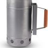 Charcoal Chimney Starter, Compact Chimney Starter Heavy Duty Chimney Starter BBQ Grill Tools Charcoal Grill Accessory for Outdoor Camping