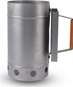 Charcoal Chimney Starter, Compact Chimney Starter Heavy Duty Chimney Starter BBQ Grill Tools Charcoal Grill Accessory for Outdoor Camping