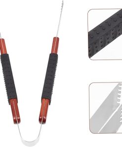 BESPORTBLE 5pcs Cooking Tongs Grill Bbq Tools Stainless Steel Tong Meat Clamp Bread Clip Polishing Craft 2